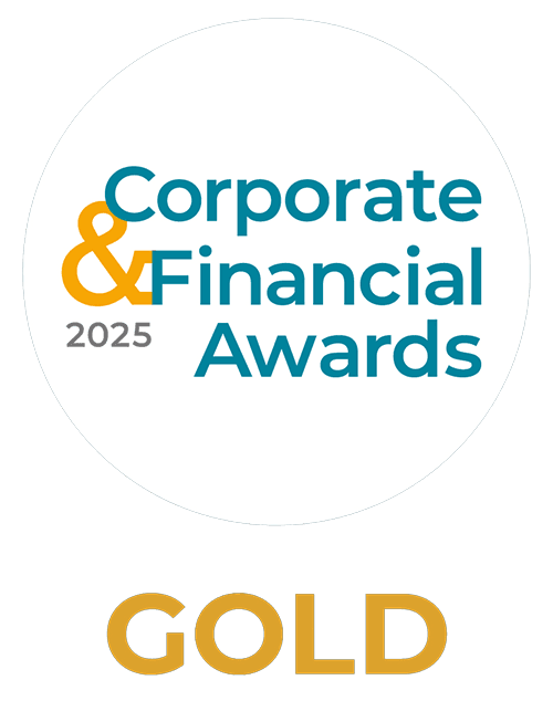 Corporate Financial Awards 2025, winner, gold